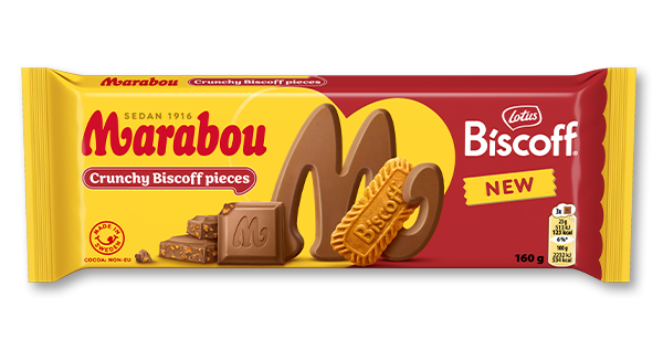Marabou Crunchy Biscoff pieces 90g