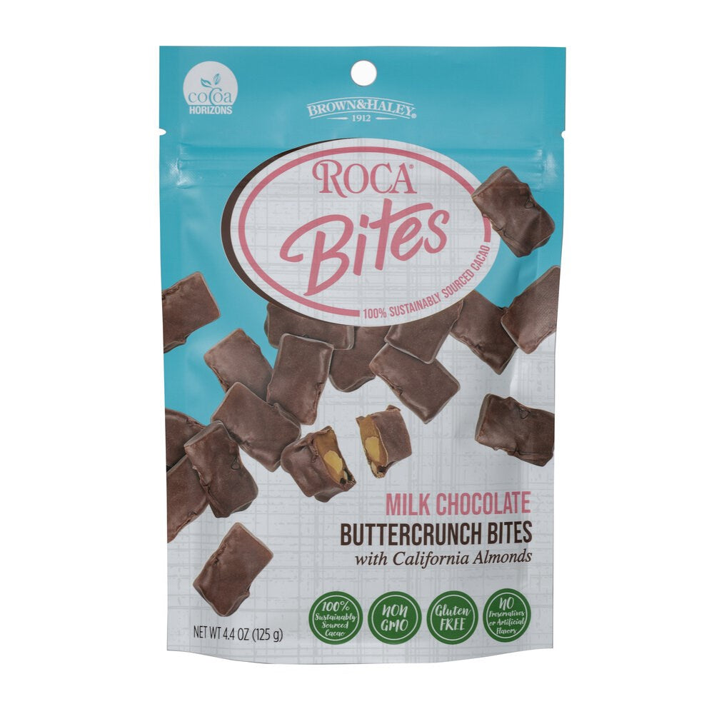 Roca Bites Milk Chocolate Buttercrunch Bites with California Almonds 125g
