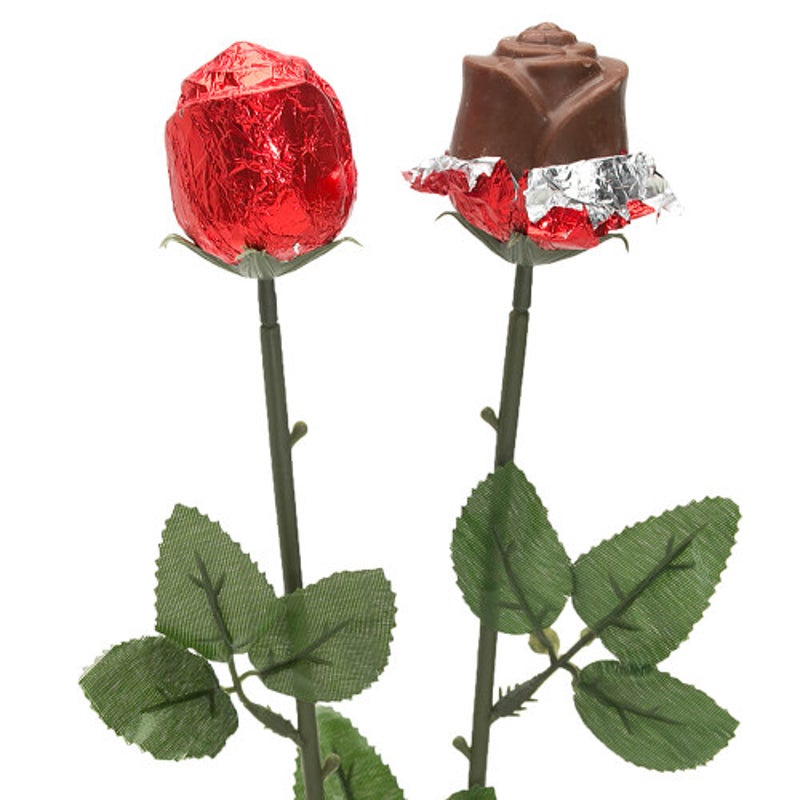 Premium milk chocolate rose 18g