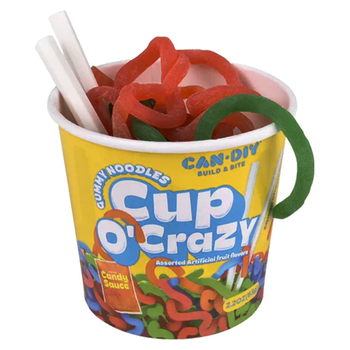 Gummy Noodles Cup O'Crazy 63g