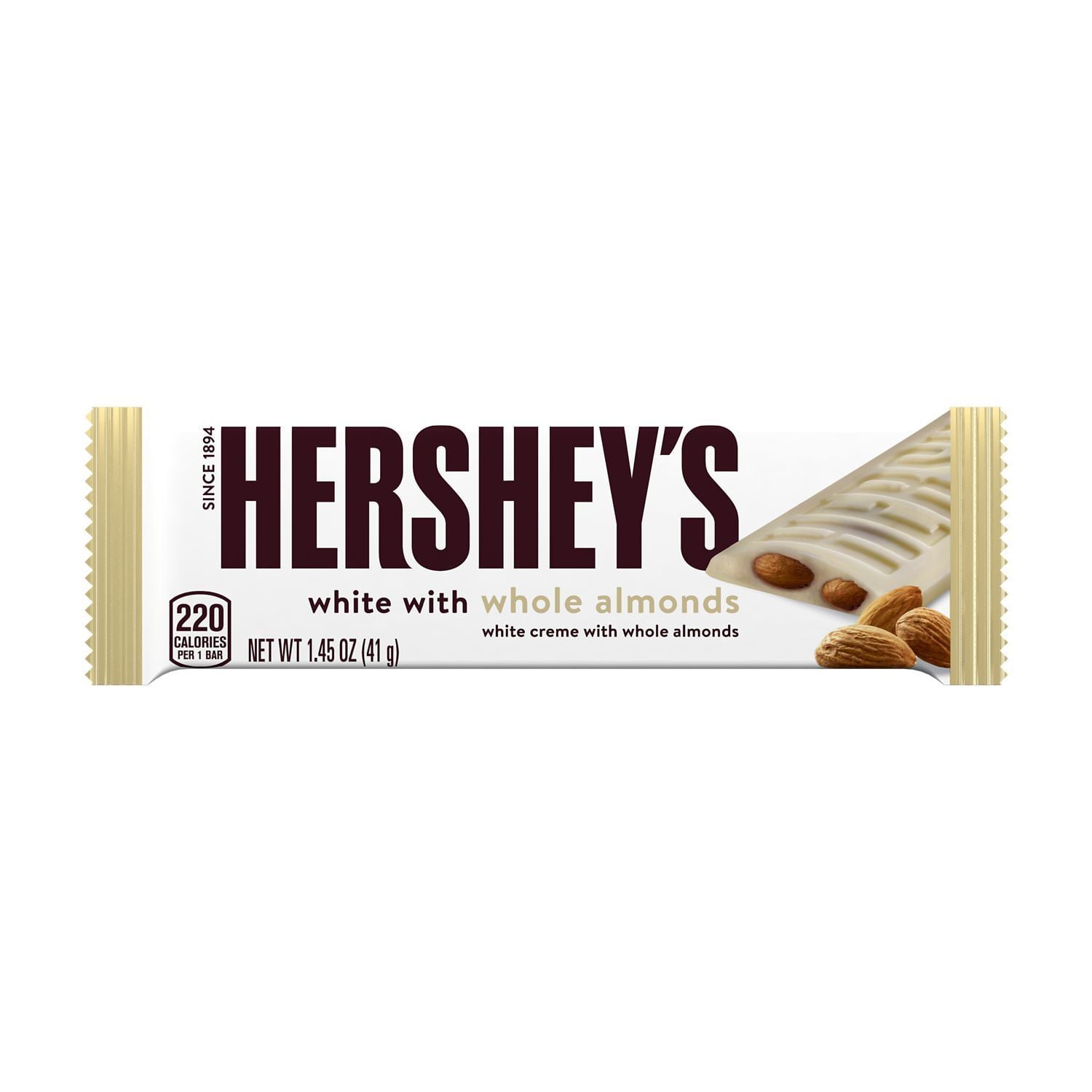 HERSHEY'S White with Almonds 41g