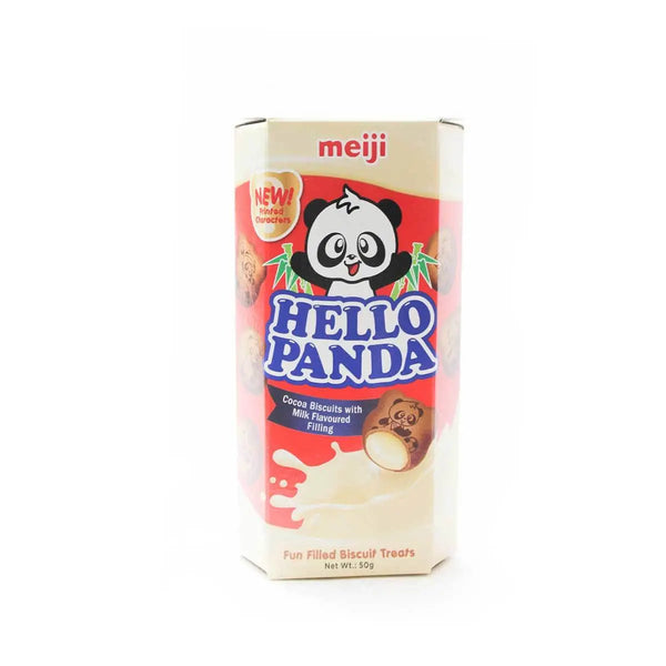 MEIJI Hello Panda Cocoa Biscuits Milk Filling 50g