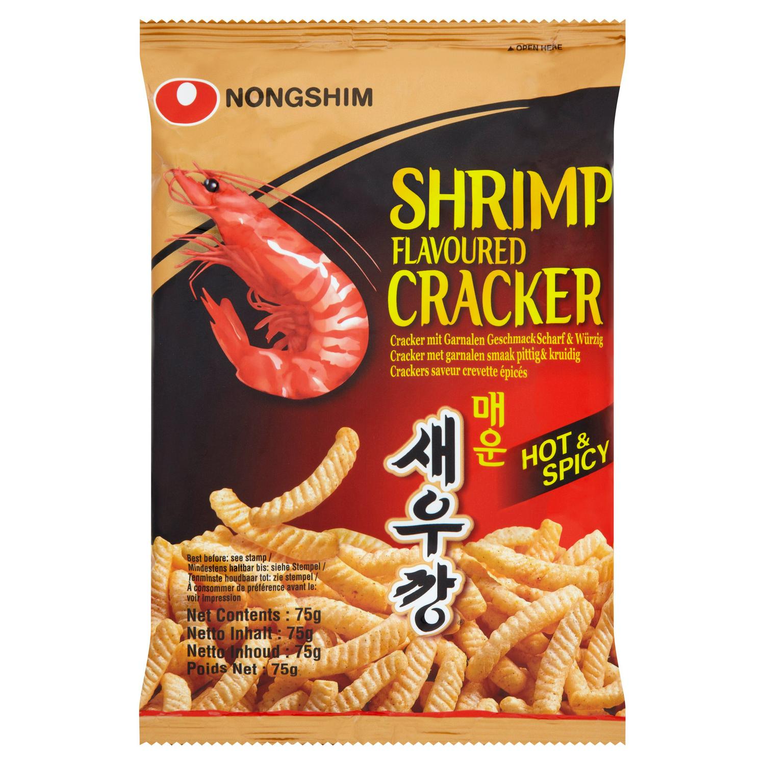 NONHSHIM Shrimp Flavoured Cracker Hot & Spicy 75g