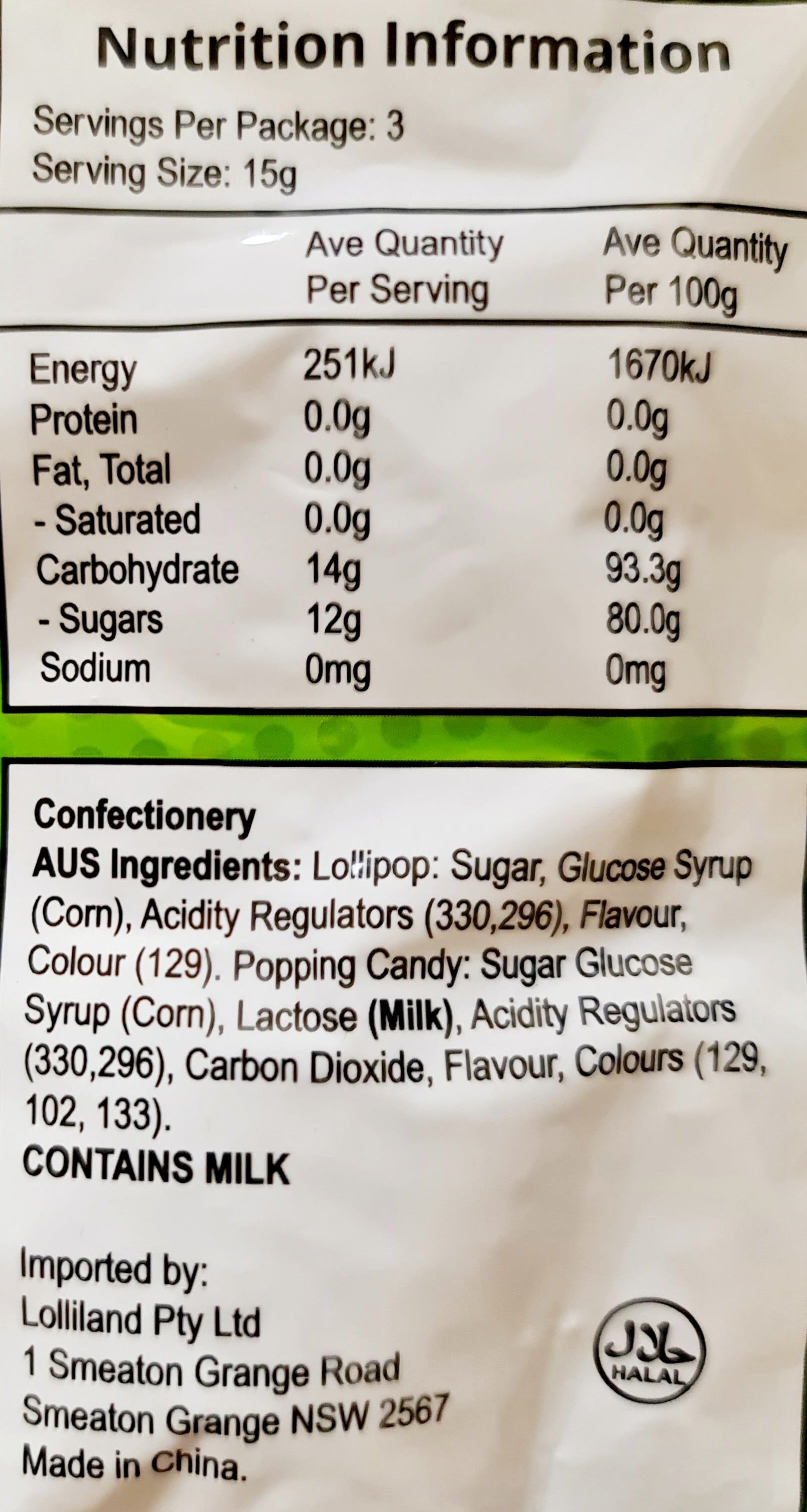 Popping candy with lollipop