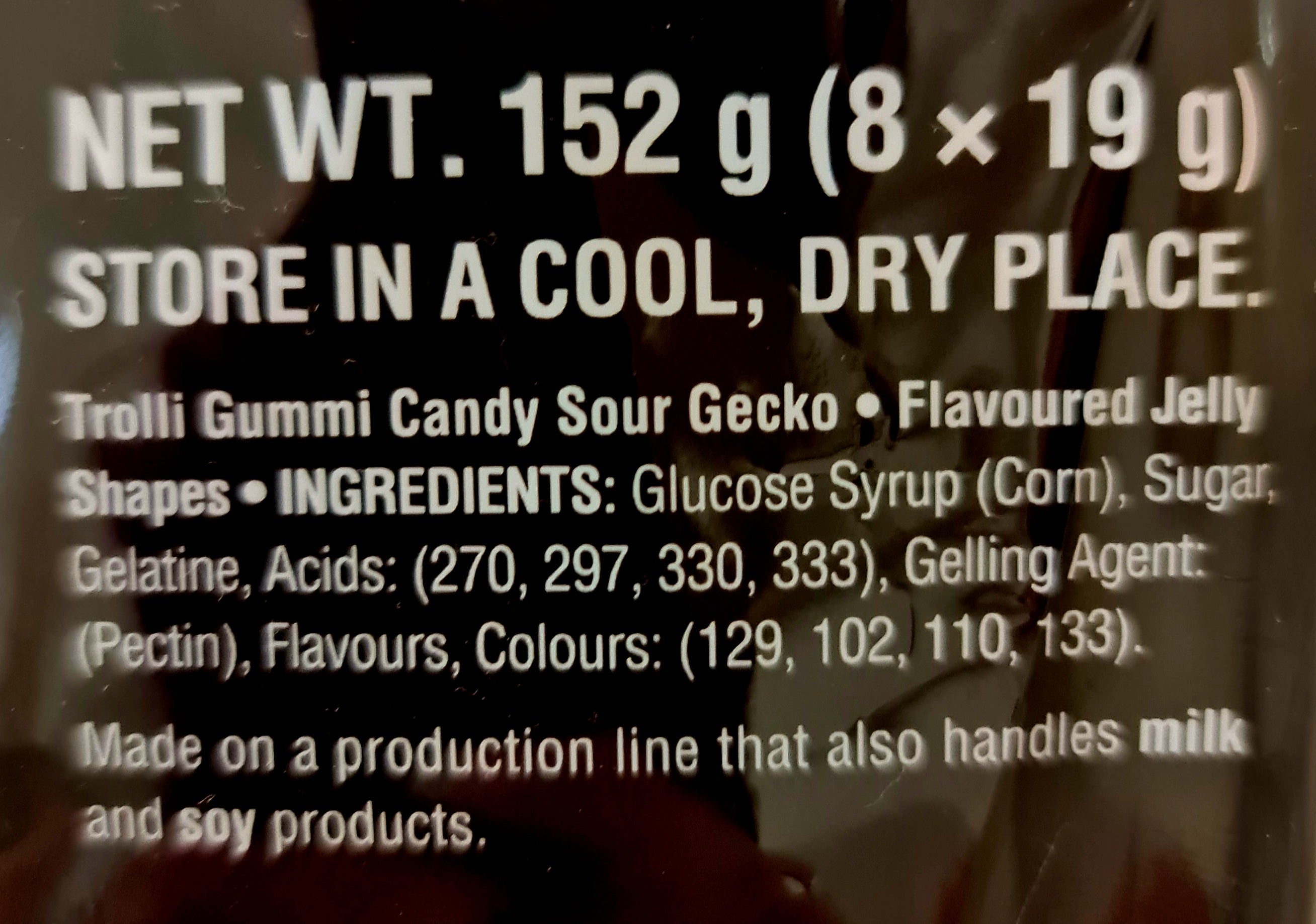 TROLLI Sour Gecko 152g