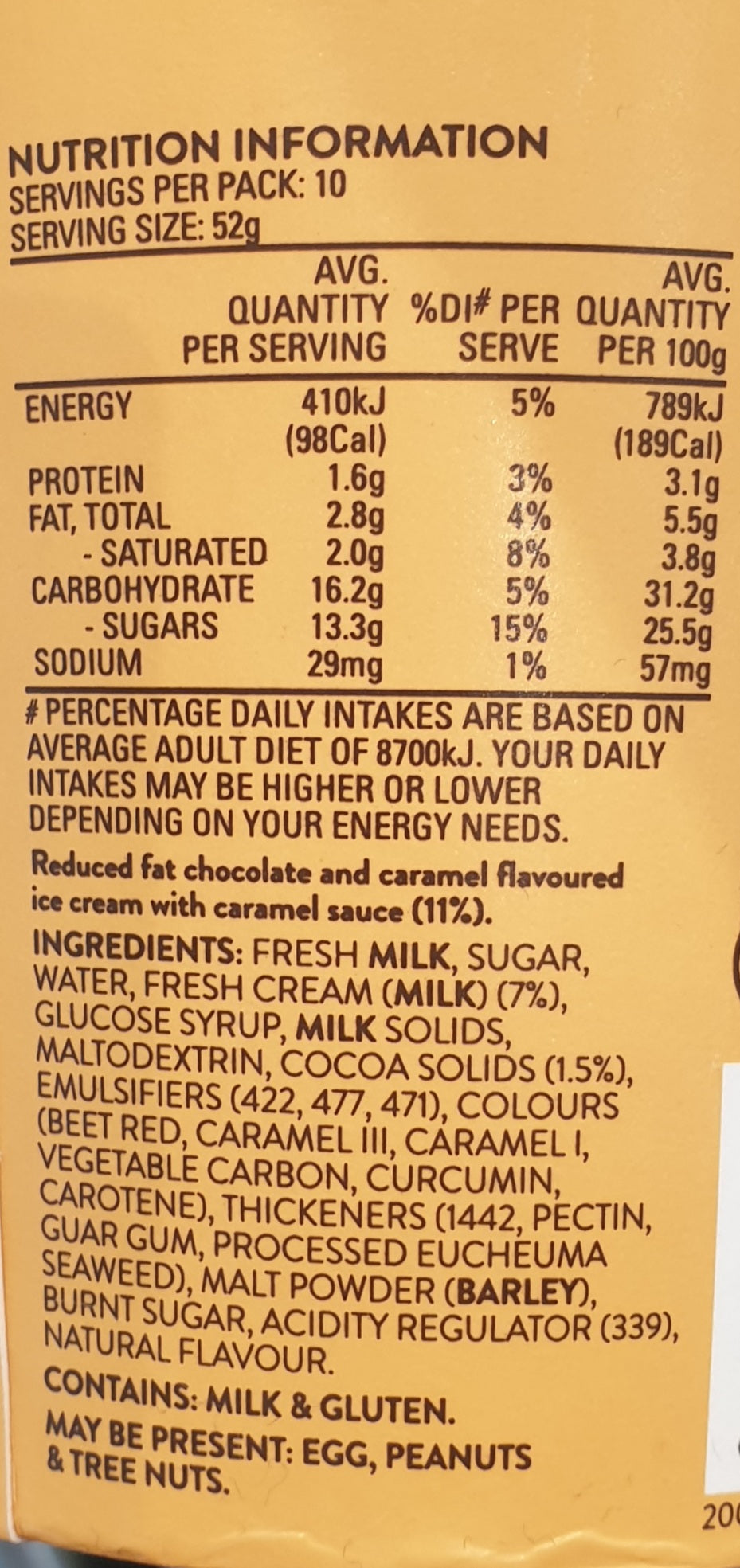 HERSHEY'S Chocolate Caramel Ripple 1L