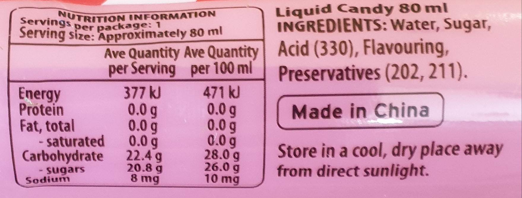 SLUSH PUPPIE Liquid Candy Spray 80ml