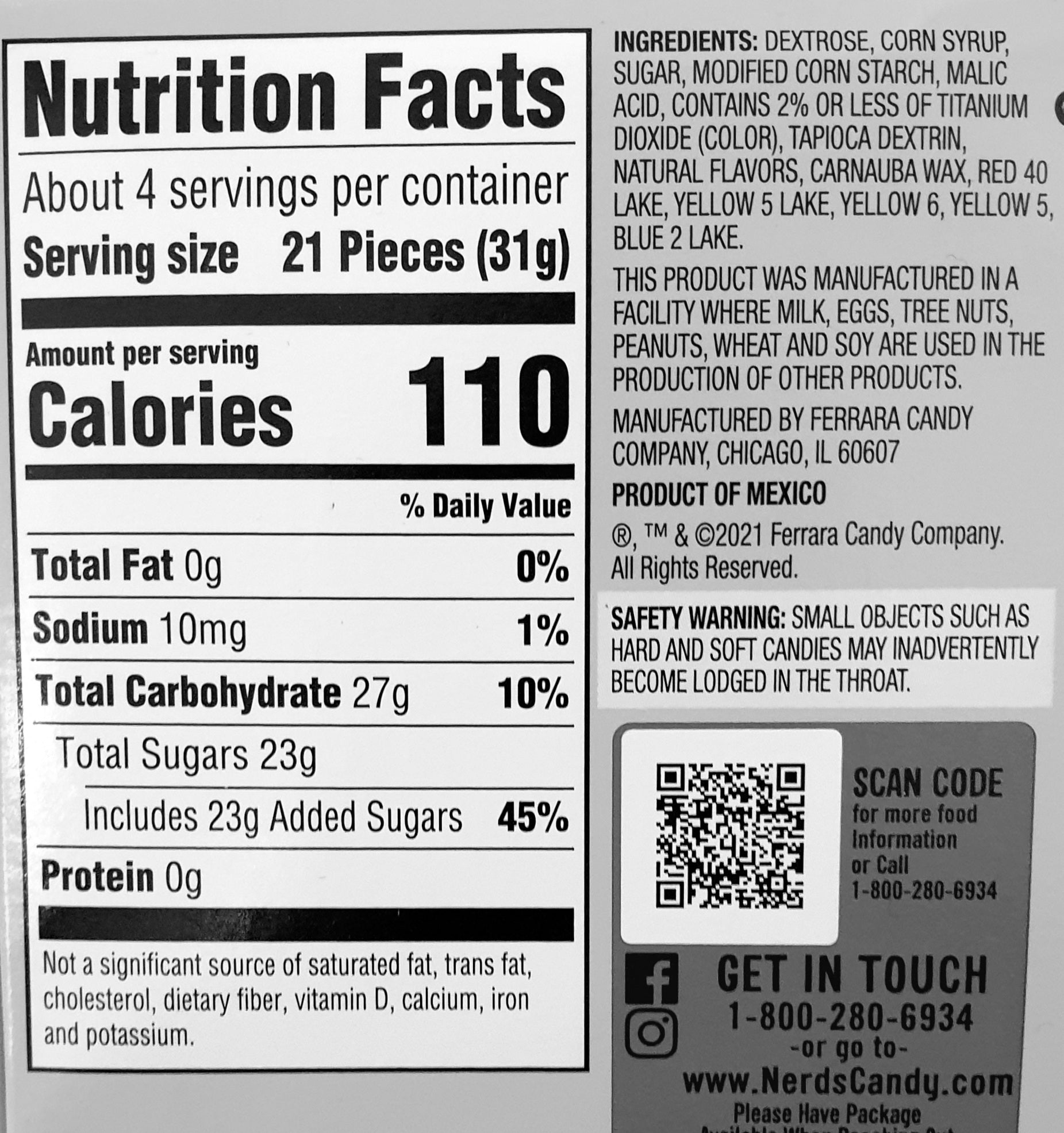 NERDS Big Chewy Candy 120g