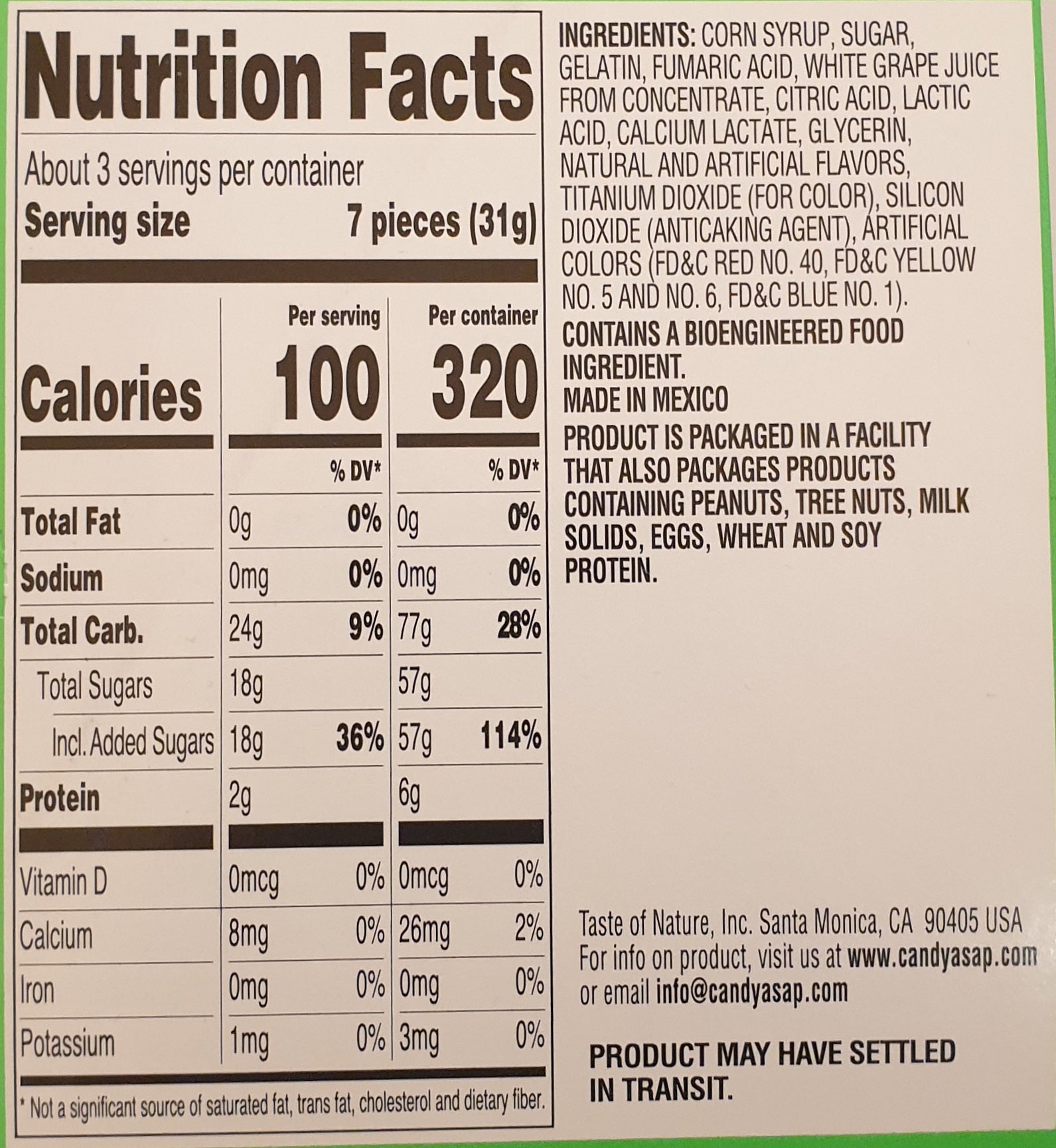SQWIGGLIES Sour Gummi Worms 99g