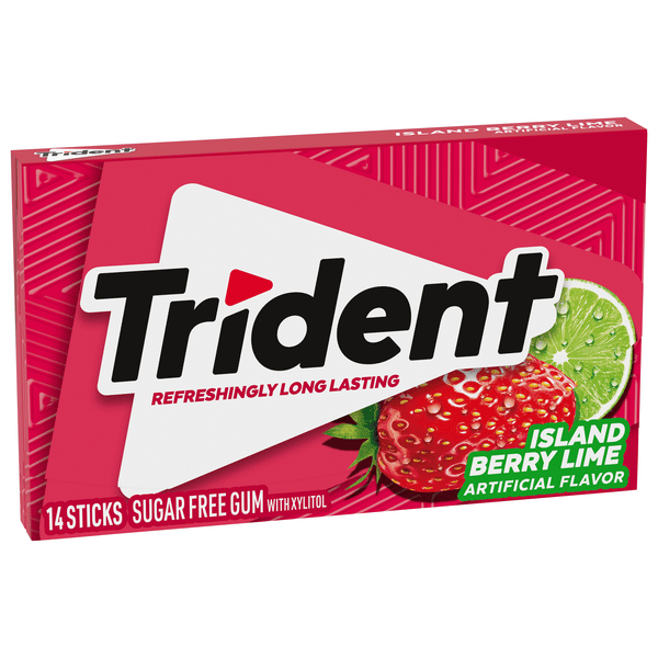TRIDENT Island Berry Lime 14 Sticks