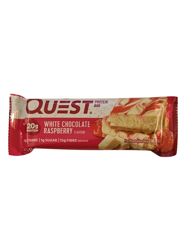Quest protein bar white chocolate raspberry 60g