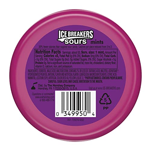 ICE BREAKERS Sours Mixed Berry Strawberry Cherry 42g