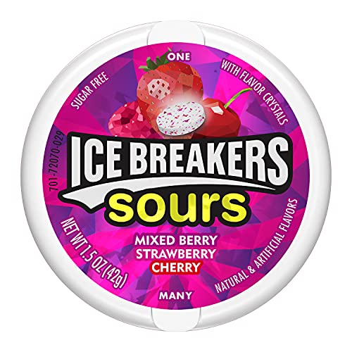 ICE BREAKERS Sours Mixed Berry Strawberry Cherry 42g