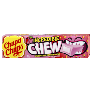 CHUPA CHUPS Incredible Chew Strawberry 42g