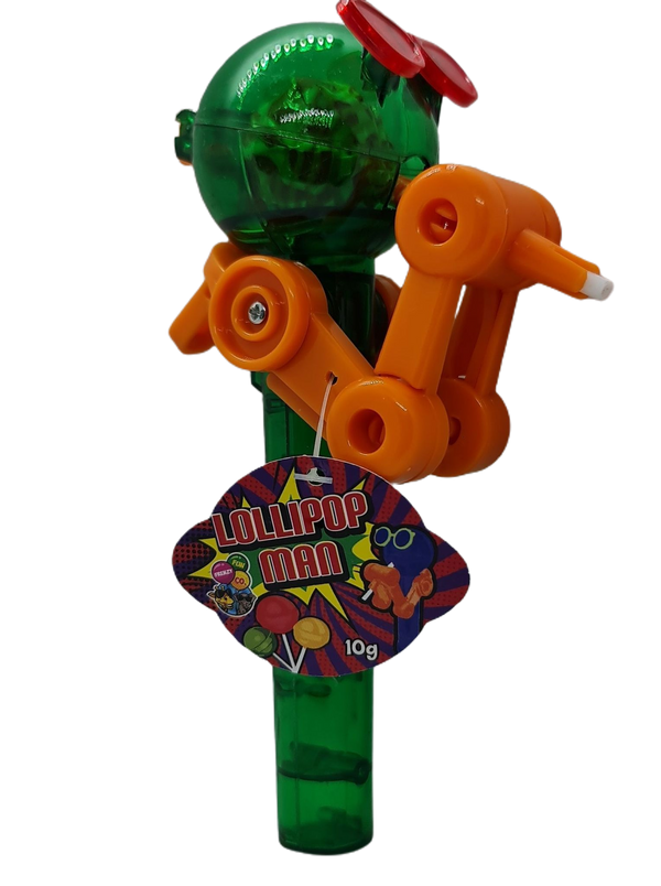 Green toy lollipop man 10g