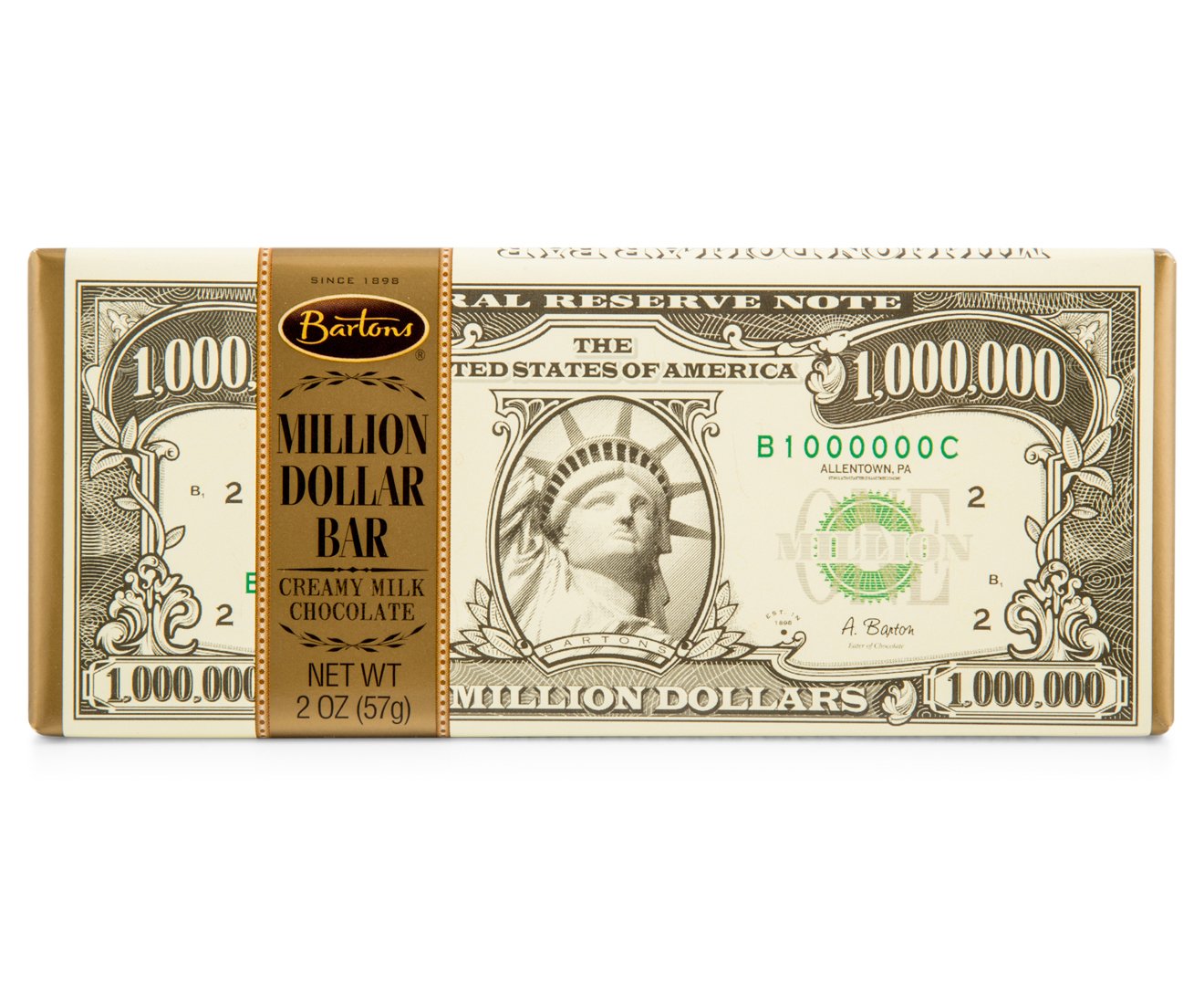 BARTONS Million Dollar Bar Milk Chocolate 57G