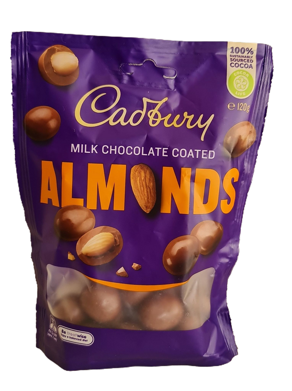 Cadbury milk chocolate coated almonds pouch 120g