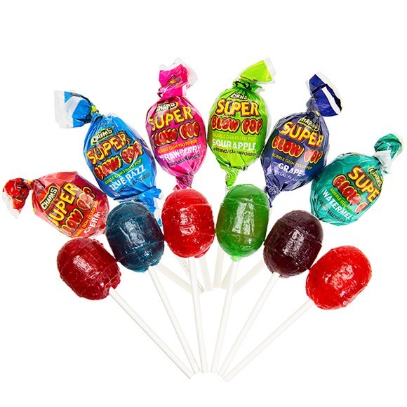 SUPER BLOW POP Lollipop Bubblegum 1.25g