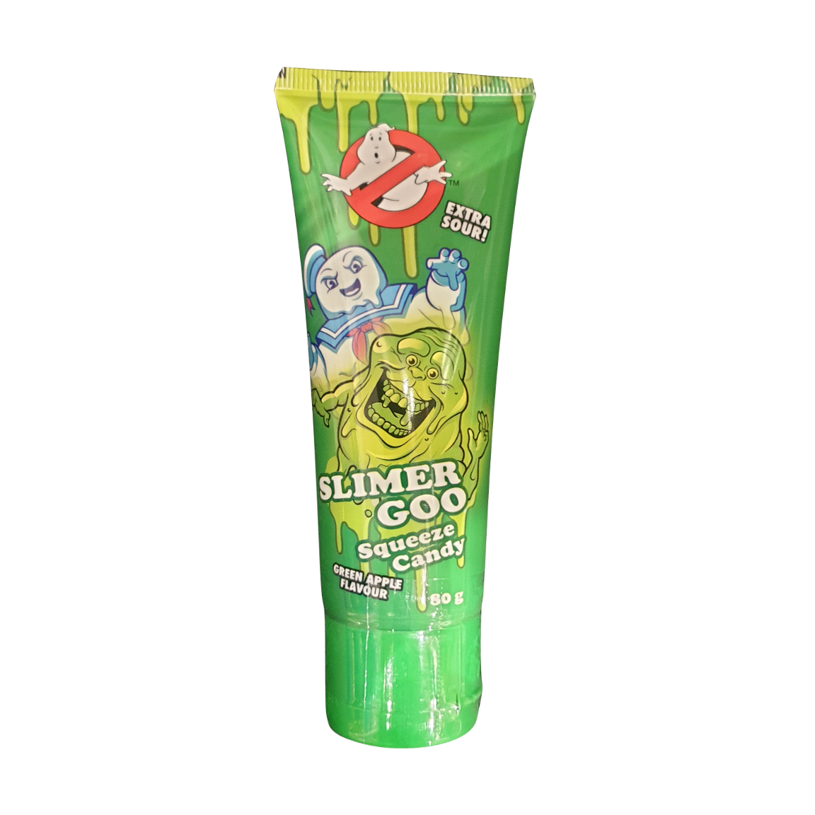 Ghostbusters Slimer Goo Squeeze candy Green Apple Flavour 80g