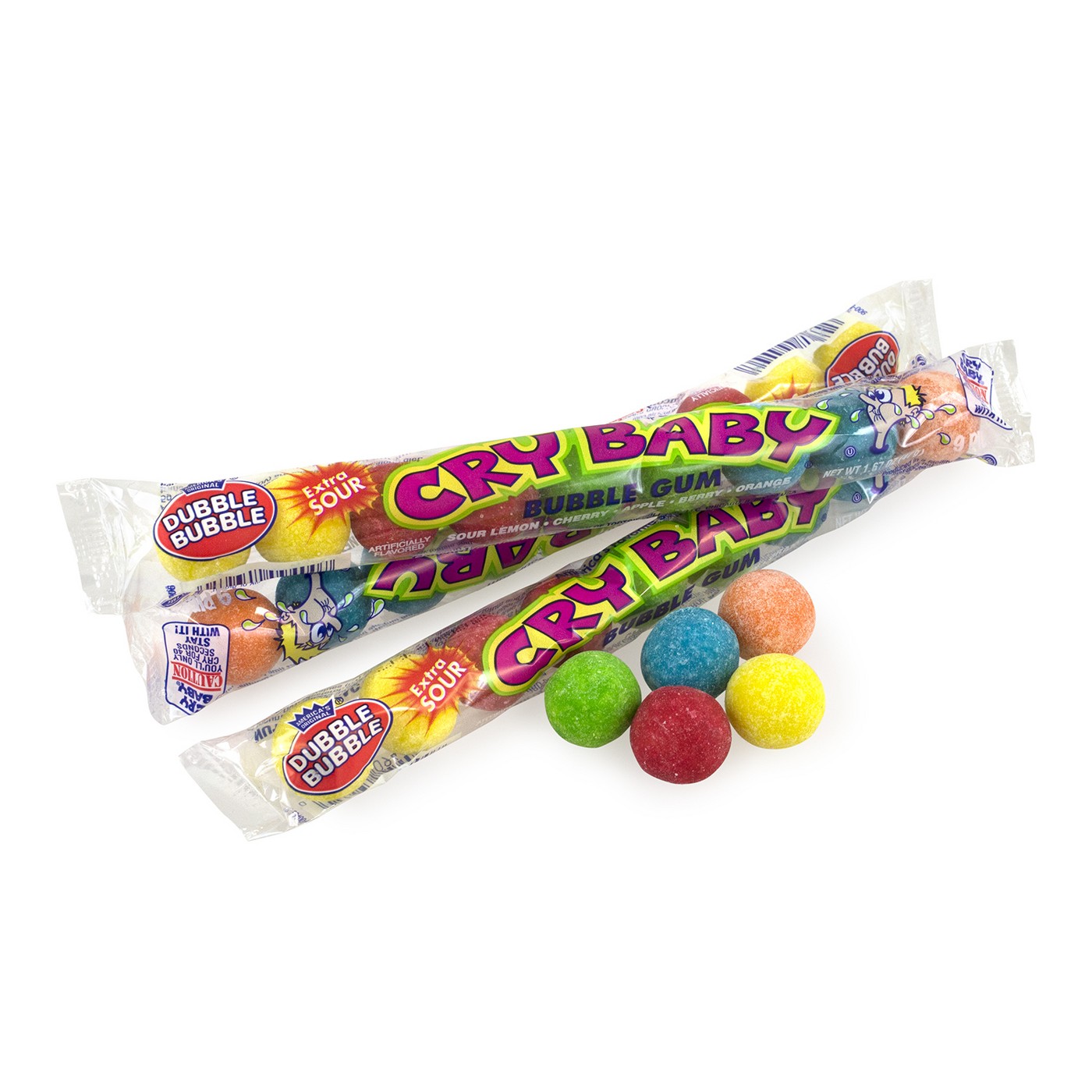 DUBBLE BUBBLE Cry Baby Extra Sour bubblegum 65g