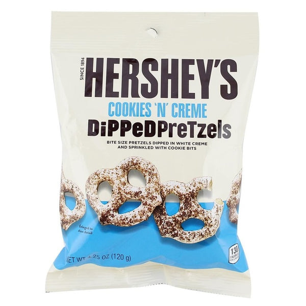 HERSHEY'S Cookies 'n' Cream Dipped Pretzels 120g