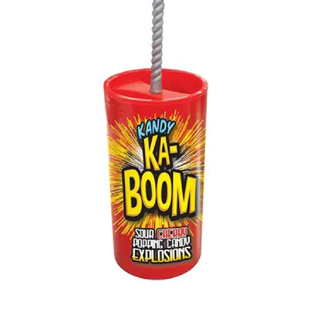 Kandy Ka-boom Sour Cherry Popping Candy 16g