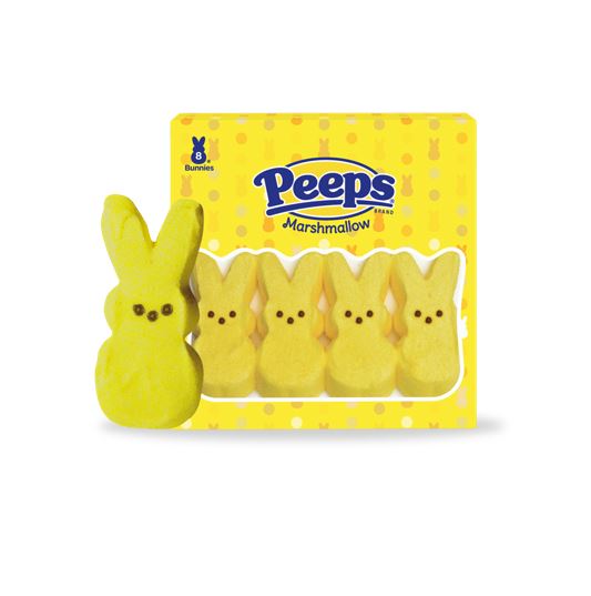 PEEPS Marshmallow Bunnies Yellow 85g