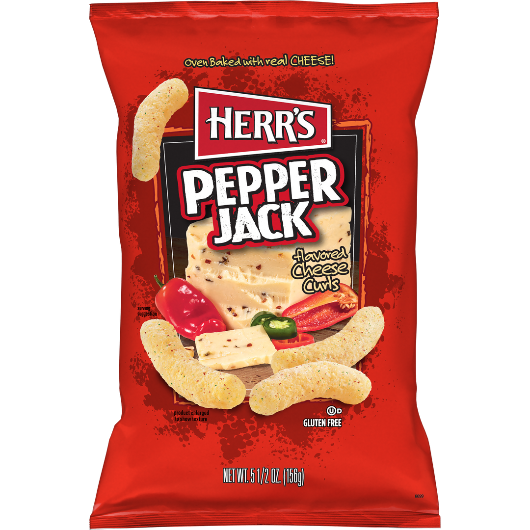 HERR'S Pepper Jack Cheese Curls 156g