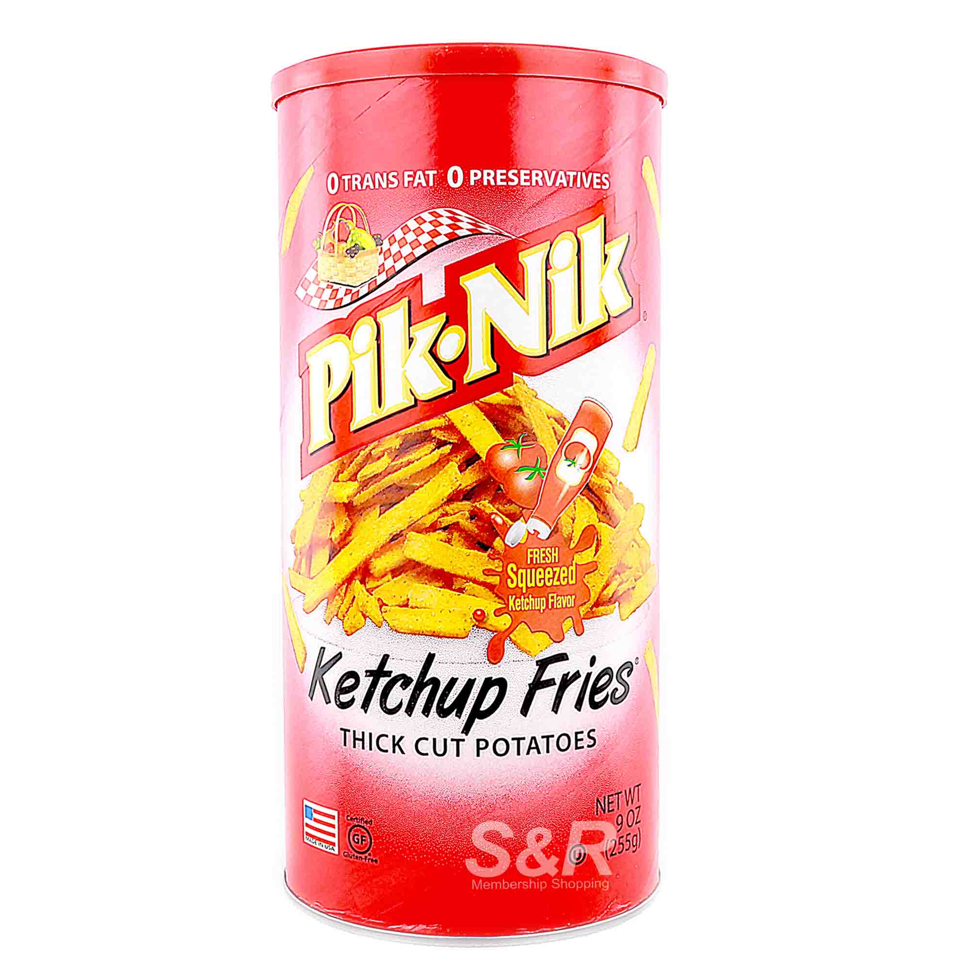 PIK NIK Ketchup Fries Thick Cut Potatoes 255g