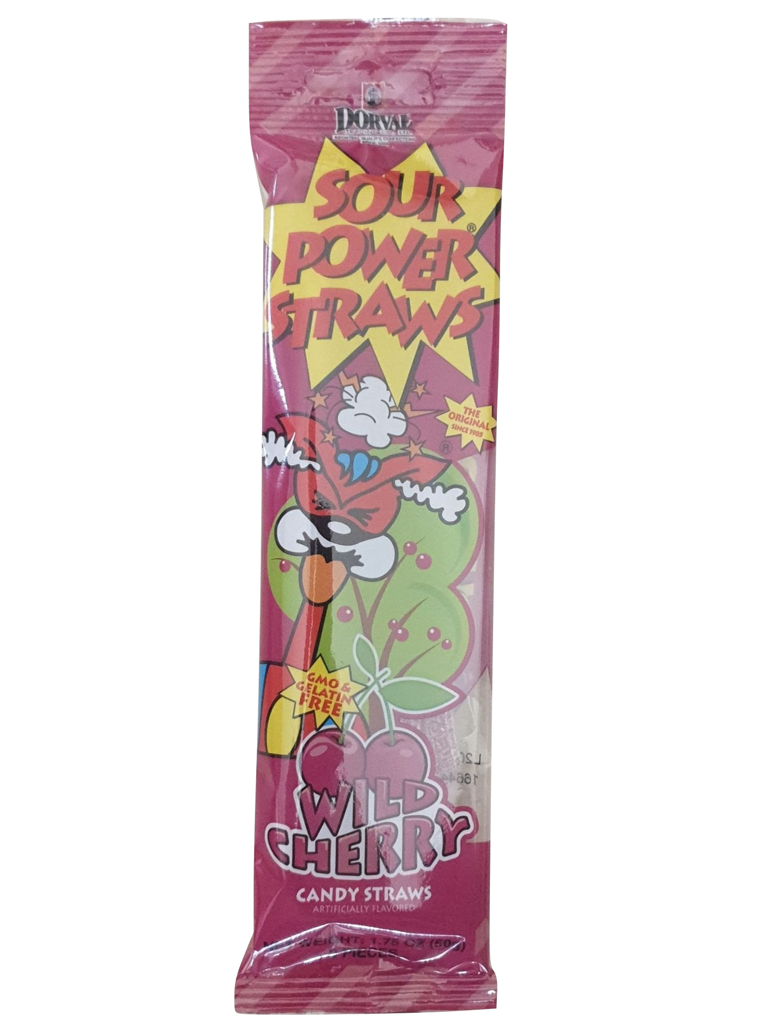 SOUR POWER STRAWS Wild Cherry 50g