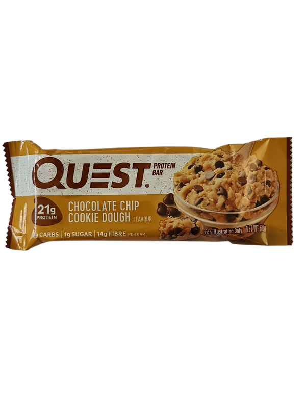 Quest protein bar chocolate chip cookie dough 60g
