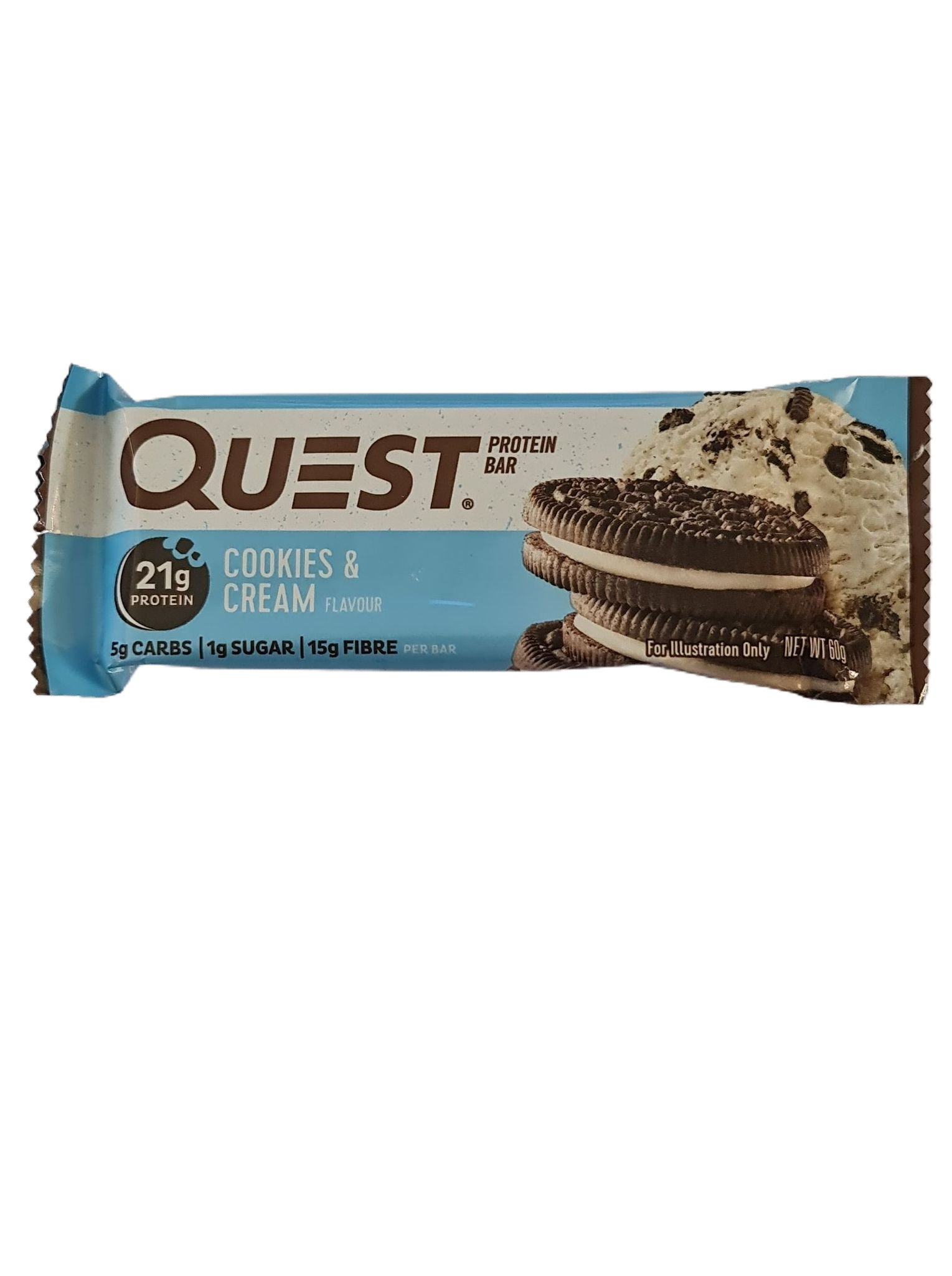 Quest protein bar cookies & cream 60g