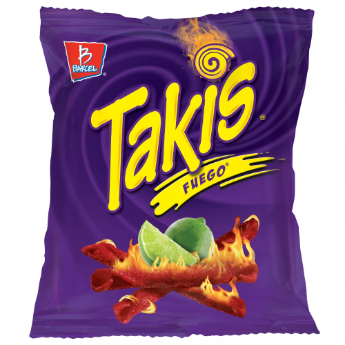 TAKIS Fuego Hot Chili Pepper & Lime Tortilla Chips 113.4g