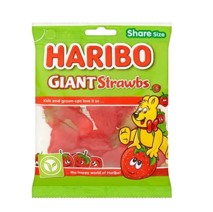 HARIBO Giant Strawbs 160g