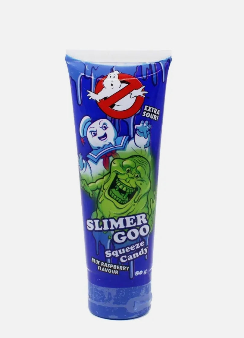 Ghostbusters Slimer Goo Squeeze Candy Blue Raspberry flavour 80g