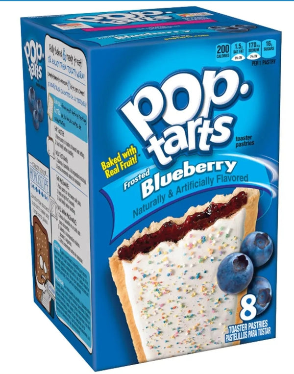 POP TARTS 8pk Frosted Blueberry 384g