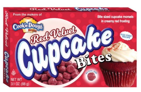 COOKIE DOUGH bites red veluet cupcake 88g