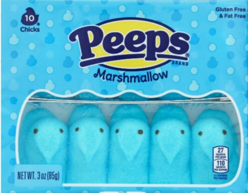 PEEPS Marshmallow Blue Chicks 85g