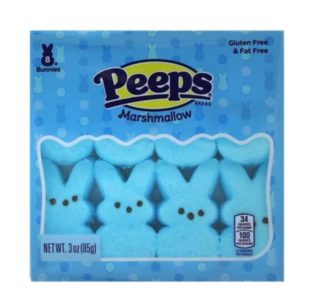 PEEPS Marshmallow Bunnies Blue 85g