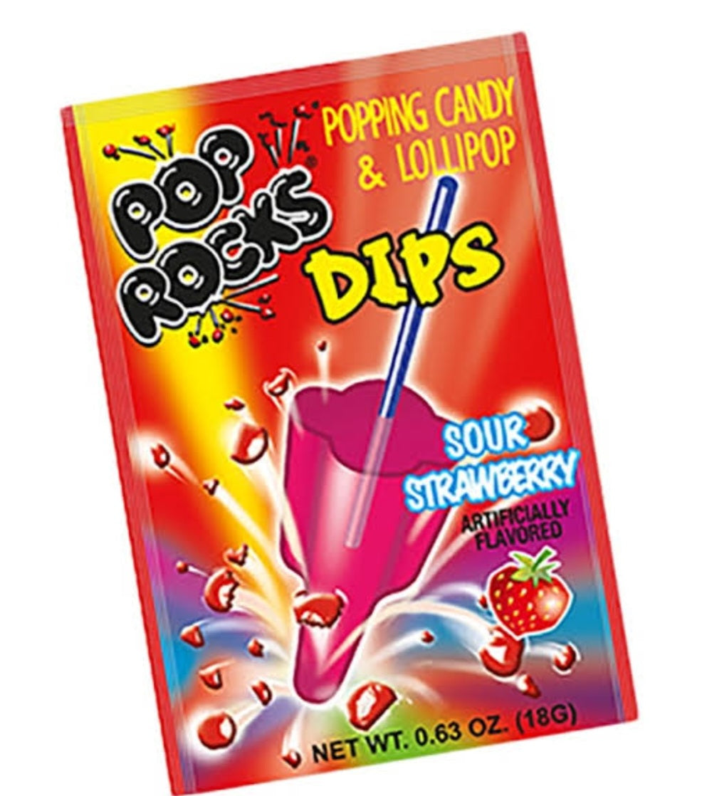POP ROCKS Sour Strawberry Dip 18g