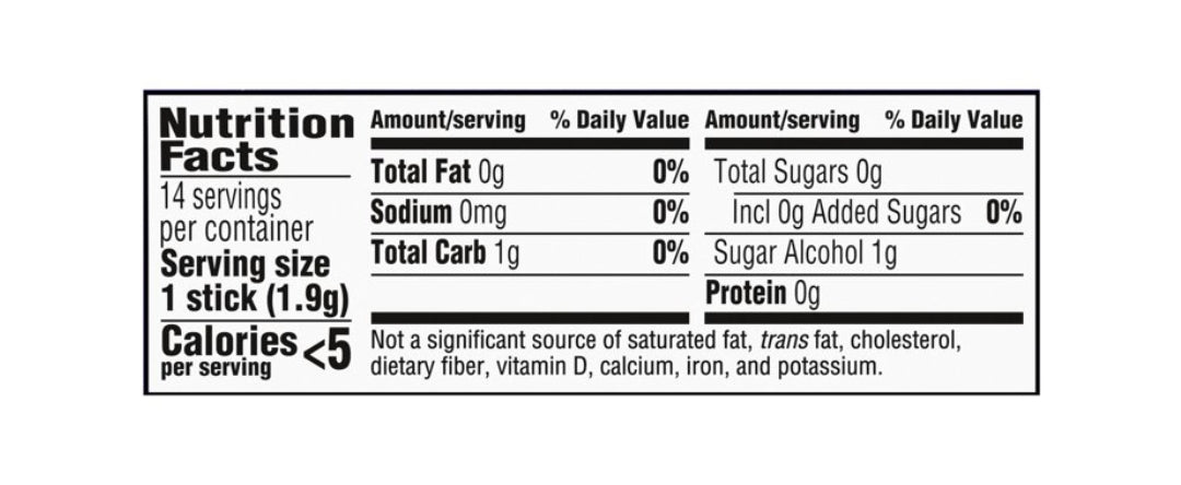 TRIDENT Wild Blueberry Twist 14 Sticks