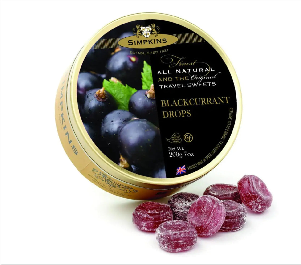 SIMPKINS Blackcurrant Drops 200g