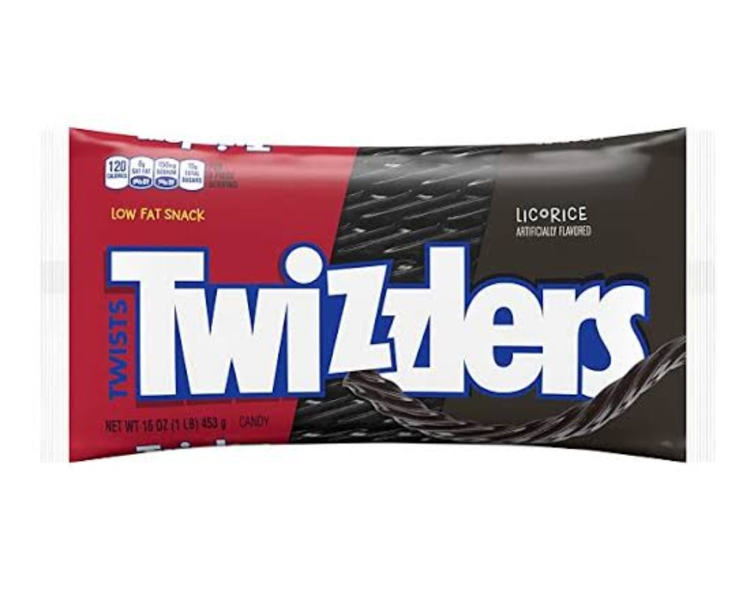 TWIZZLERS Licorice 453g