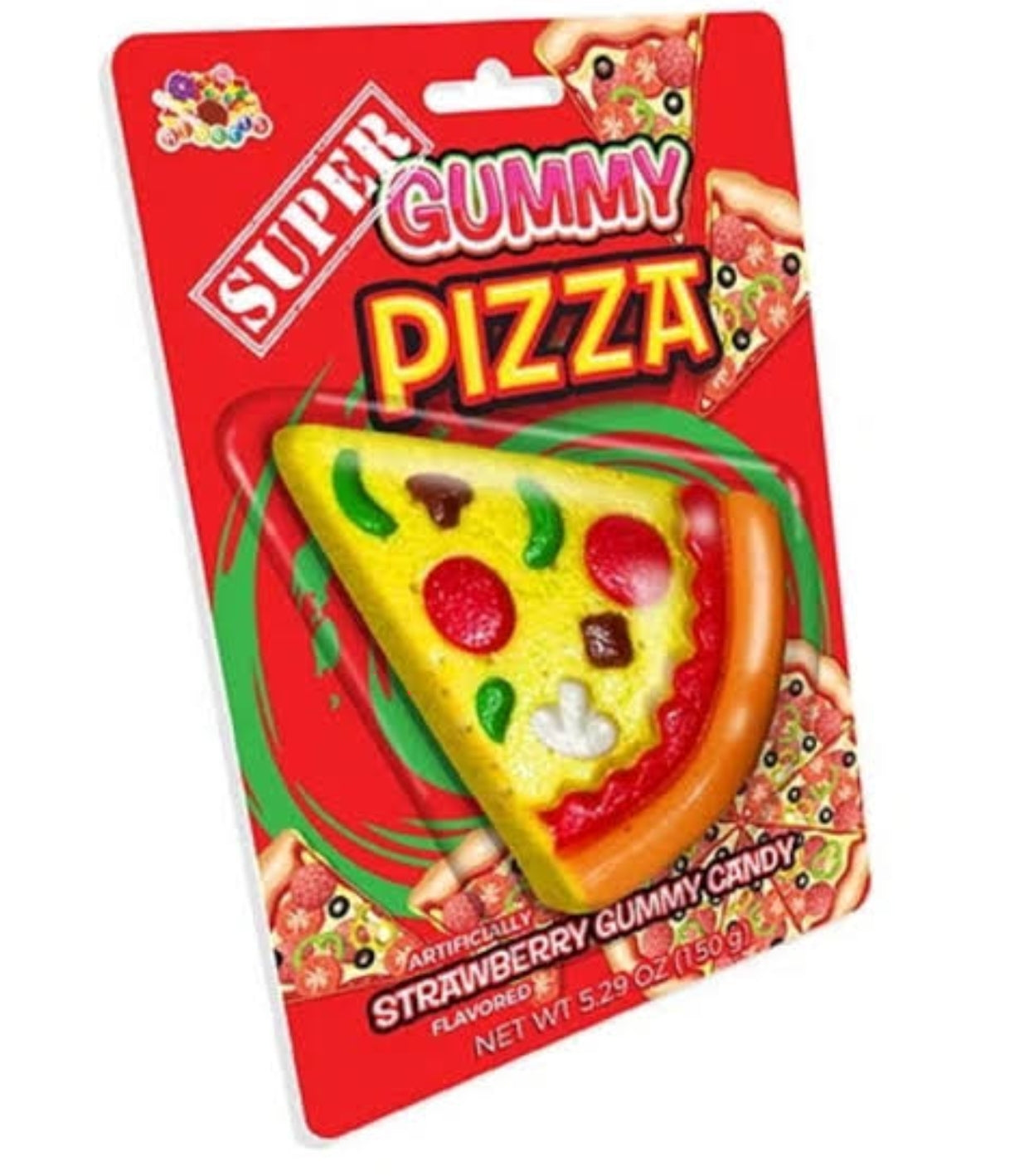 Super Gummy Pizza Strawberry Flavour 150g