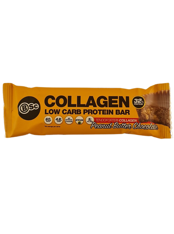 collagen low carb protein bar peanut butter chocolate 60g