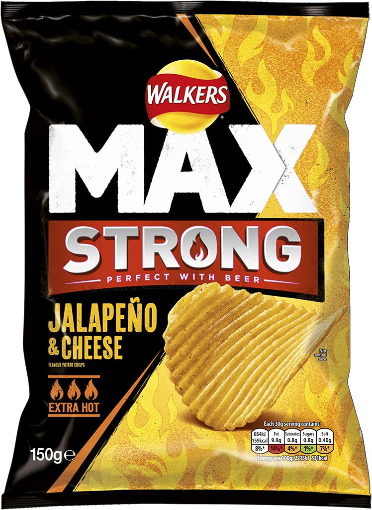 Walkers Max strong jalapeno & cheeese 150g