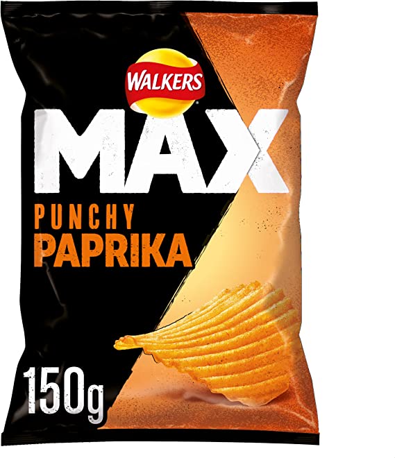 Walkers Max punchy paprika 150g