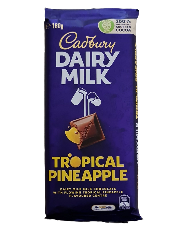 CADBURY Dairy Milk Tropical Pineapple block 180g