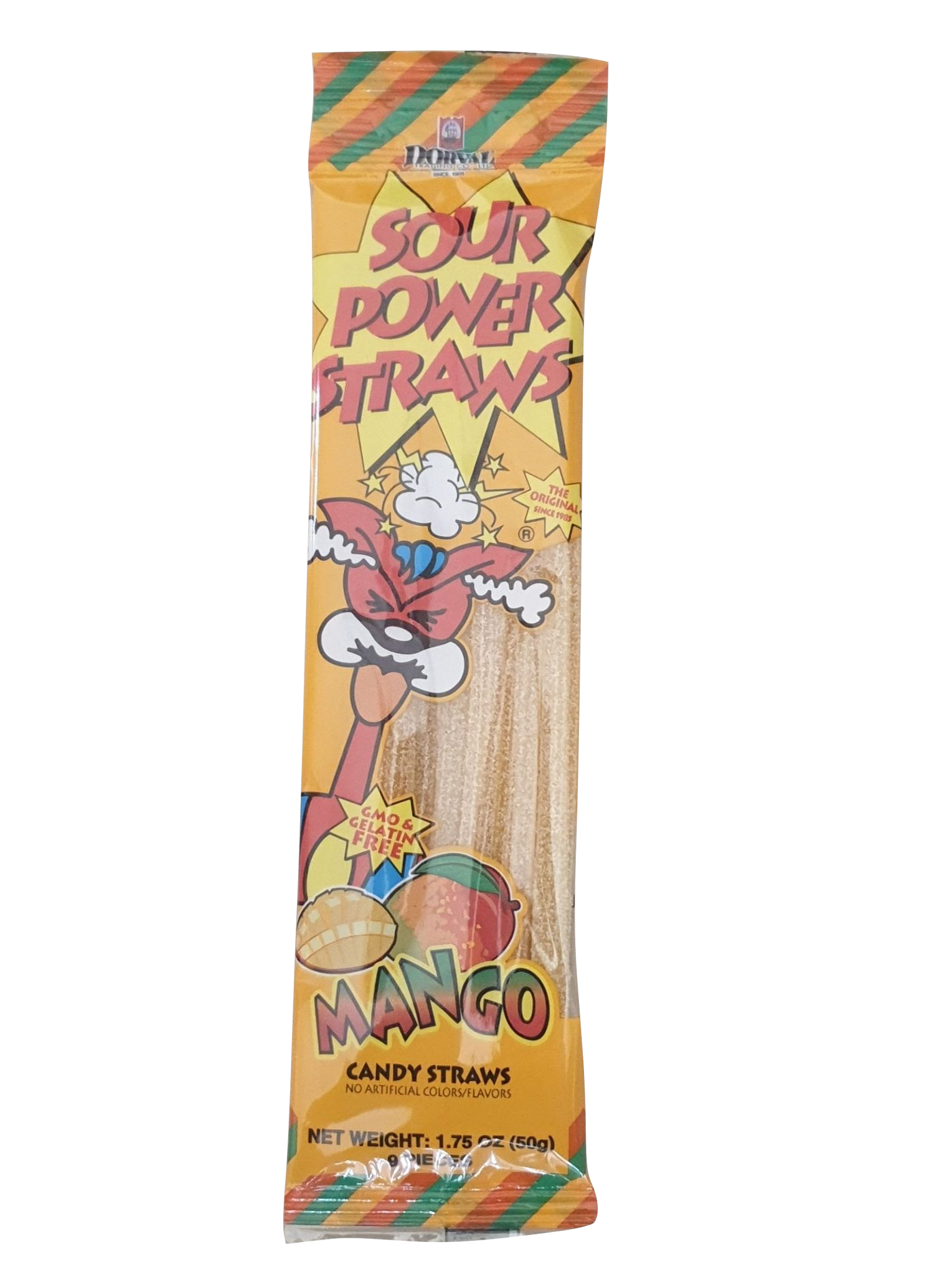 SOUR POWER STRAWS Mango 50g