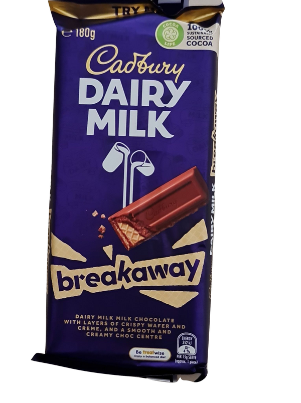 CADBURY Dairy Milk Breakaway Block 180g